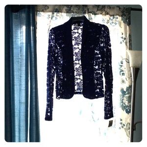 Long sleeve lace cardigan
